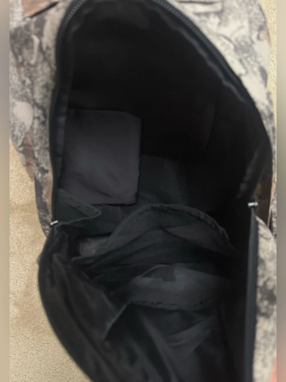 Ducks Unlimited Camo Backpack with Black Base